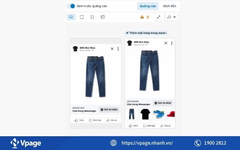 Xem trước và hoàn tất quảng cáo